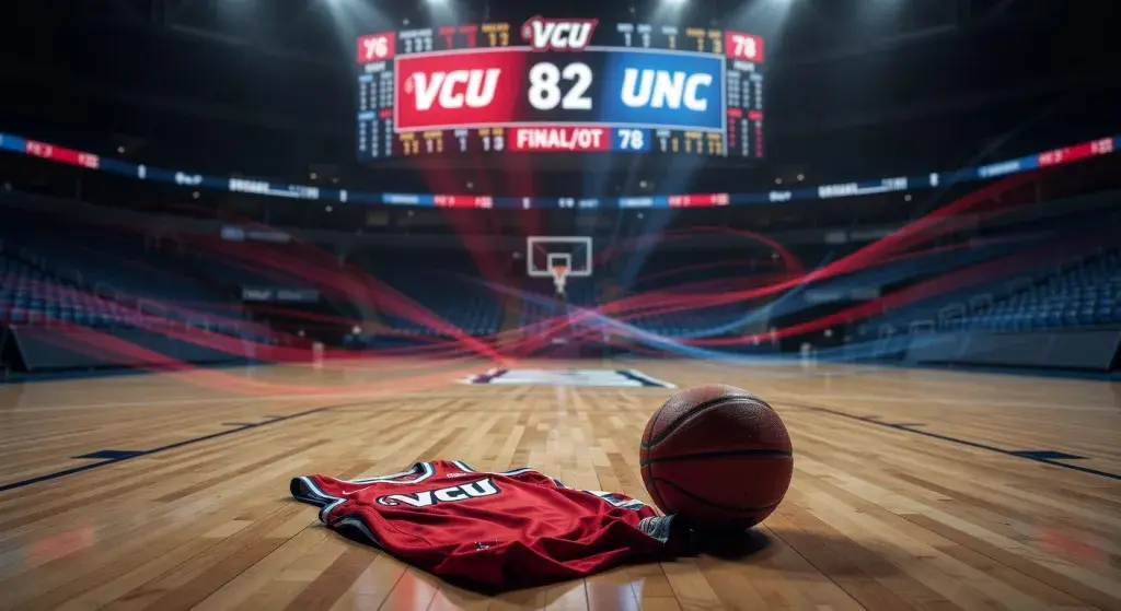 VCU overcomes 19-point deficit to defeat North Carolina 82-78 in NCAA tournament first-round overtime thriller